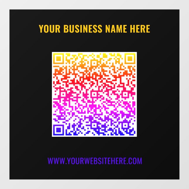 Autocollant de fenêtre avec texte personnalisé et  (Feuille)