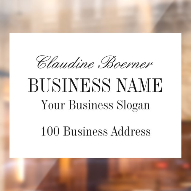 Autocollant de fenêtre de paysage Maison Entrepris (Feuille 2)