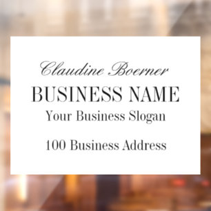 Autocollant de fenêtre de paysage pour entreprise 