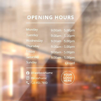 Autocollant de fenêtre personnalisé avec logo et m