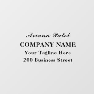 Autocollant de fenêtre pour entreprise Biz décorat