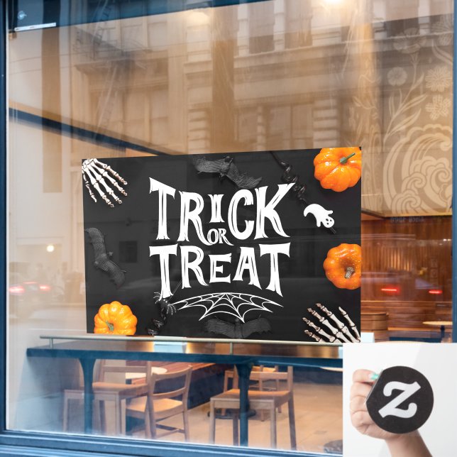 Autocollant de fenêtre pour Halloween (Fenêtre de café)
