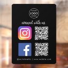 Autocollant de fenêtre pour les médias sociaux | Q