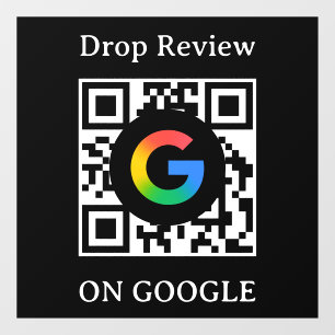Autocollant de fenêtre QR Code pour Google Avis