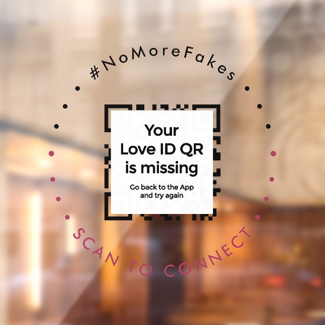 Autocollant de fenêtre - QR - Collection PURE (Feuille 2)