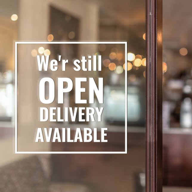 Autocollant de fenêtre transparent Minimal We're S (Créateur téléchargé)