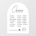 Autocollant de fenêtre transparent pour les heures