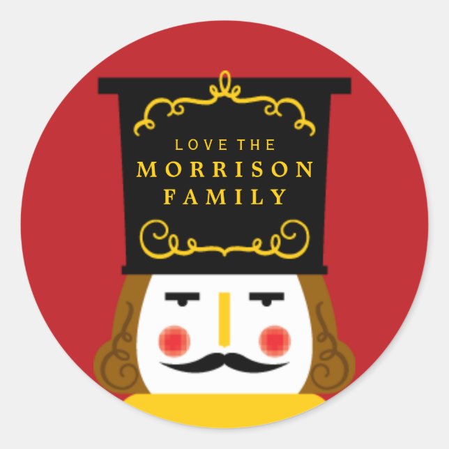 Autocollant de fermeture d'enveloppe de casse-noix (Devant)