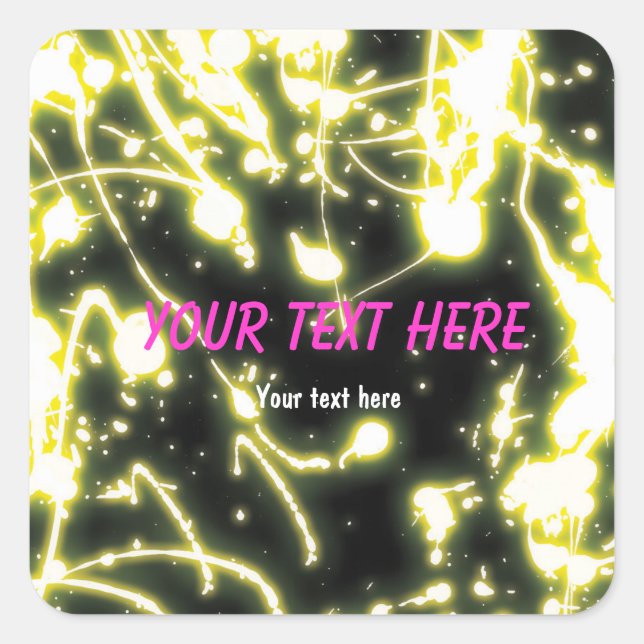 Autocollant de fête avec baguette lumineuse néon j (Devant)