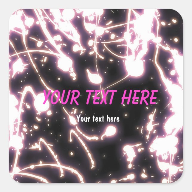 Autocollant de fête avec baguette lumineuse néon r (Devant)