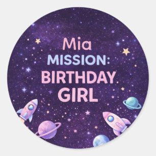 Autocollant de fête d'anniversaire personnalisé po