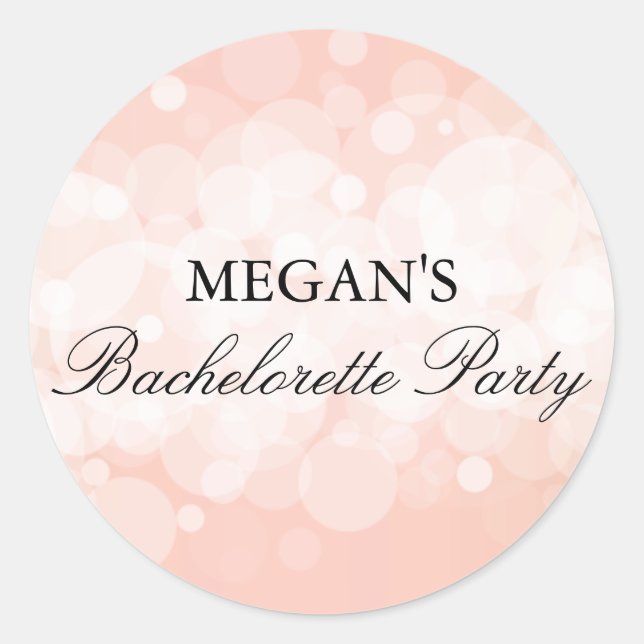 Autocollant de fête de Bachelorette de confettis d (Devant)