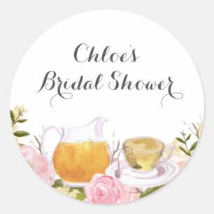 Autocollant de Fête de Mariage à la Tasse de Thé R