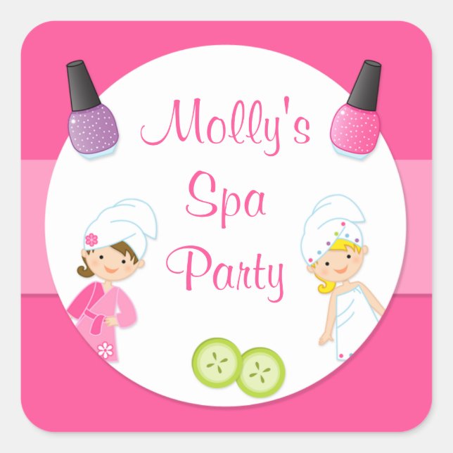 Autocollant de fête de spa (Devant)