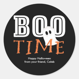 Autocollant de fête mignon fantôme Halloween BOO T