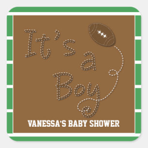 Autocollant de fête pour bébé footballeur C'EST UN
