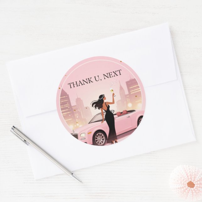 Autocollant de fête pour une ère unique Merci, Éti (Enveloppe)