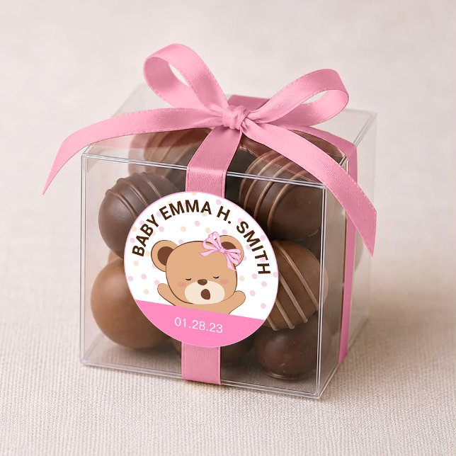 Autocollant de fête prénatale Ourson Bébé Mignon ( (Créateur téléchargé)