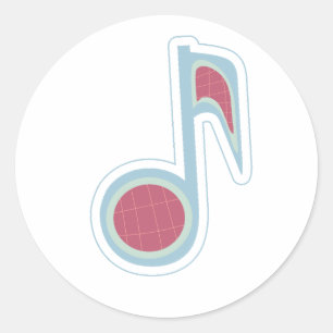 autocollant de feuille de musique