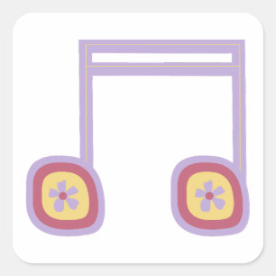autocollant de feuilles de musique