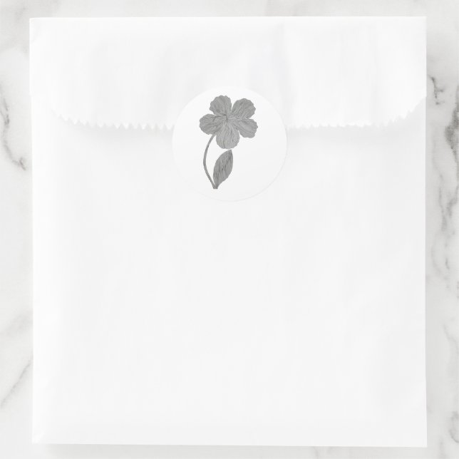 Autocollant de fleur botanique Fine Line  (Sac)