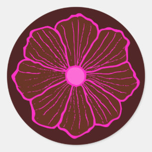 Autocollant de fleur hawaïenne