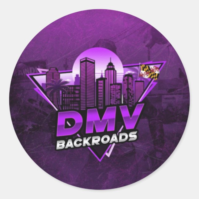 Autocollant de fond DMV Backroads (Devant)