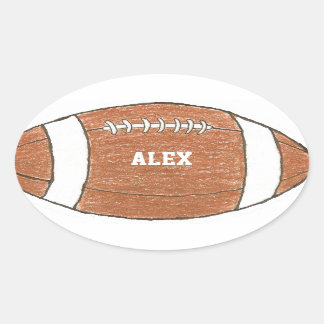 Autocollant de football avec nom