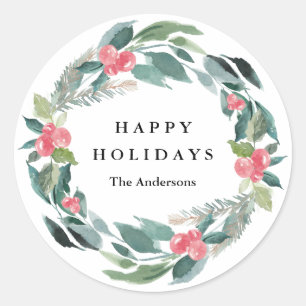 Autocollant de forêt de vacances