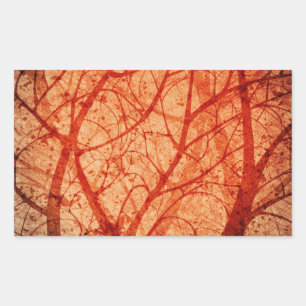 autocollant de forêt grungy