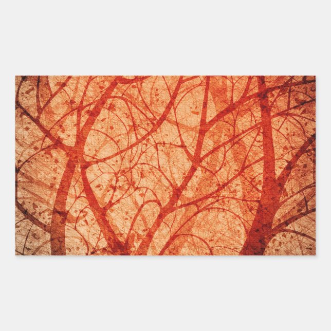 autocollant de forêt grungy (Devant)