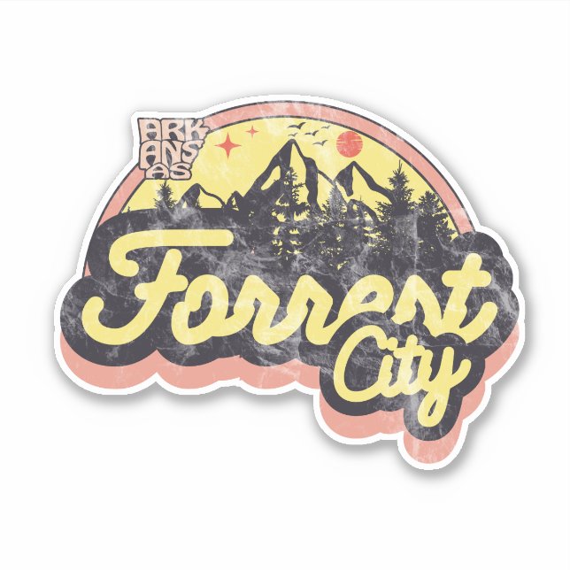Autocollant de Forrest City, Arkansas (Devant)