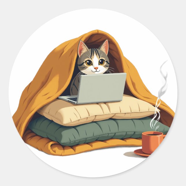 Autocollant de forteresse de couverture pour chat  (Devant)