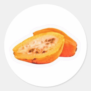 Autocollant de fruit Carica exotique - Papaye de m