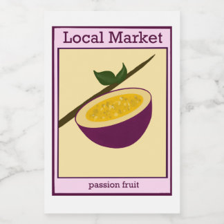 Autocollant de fruit de la passion
