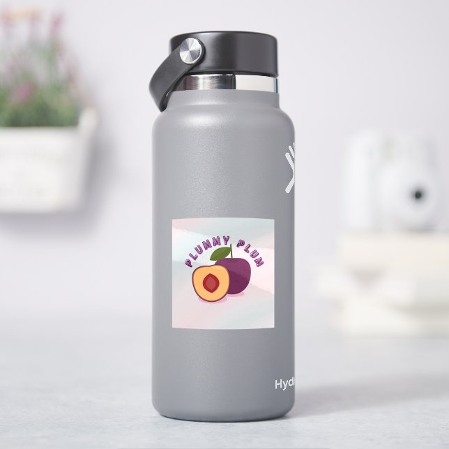 Autocollant de fruit prune – Illustration de prune (HydroFlask)