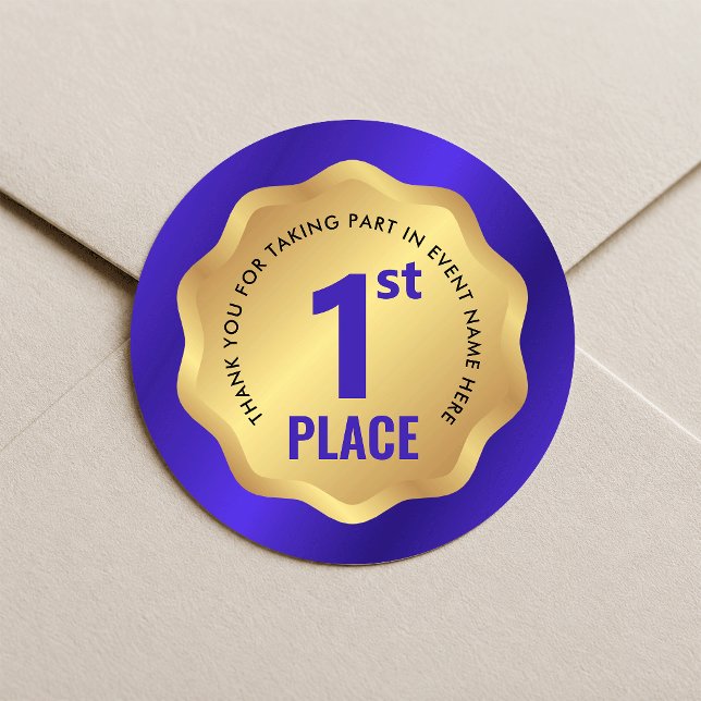Autocollant de gagnant de médaille d'événement de  (Créateur téléchargé)
