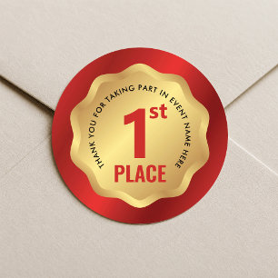 Autocollant de gagnant de médaille d'événement de