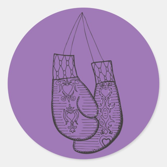 Autocollant de gants de boxe (Devant)