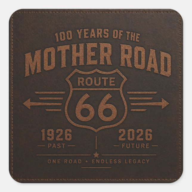 Autocollant de garage Route 66 Noir Or Bouclier Ar (Devant)