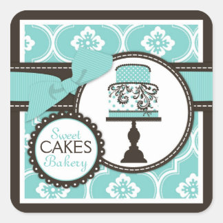 Autocollant de gâteau doux Sticker d'affaires Turq