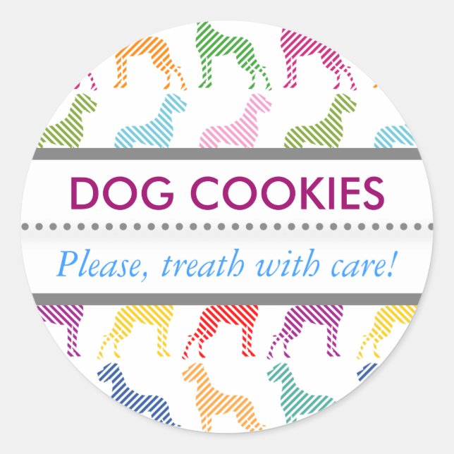 Autocollant de gâteau pour chien (Devant)