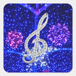 Autocollant de Gclef de musique