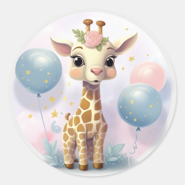 Autocollant de girafe (Devant)