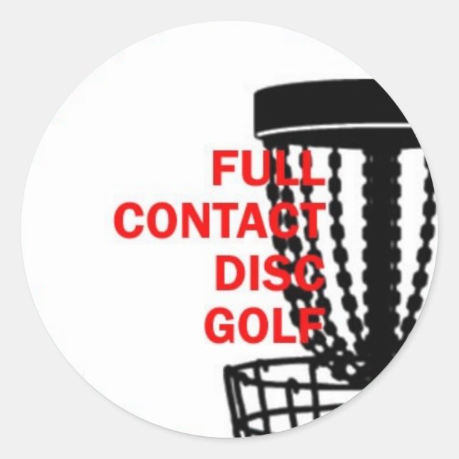 Autocollant de golf de disque de contact complet (Devant)
