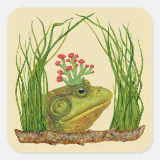 Autocollant de grenouille à bulles