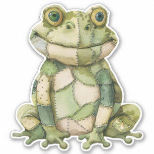 Autocollant de grenouille à raclettes
