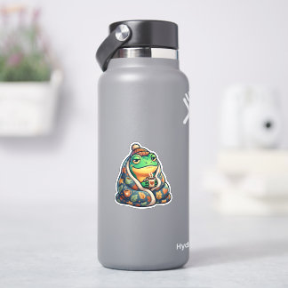Autocollant de grenouille avec couverture conforta