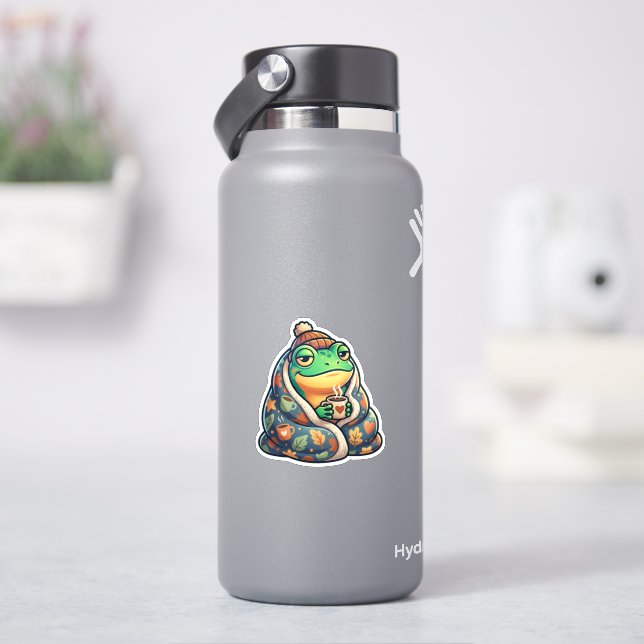 Autocollant de grenouille avec couverture conforta (HydroFlask)