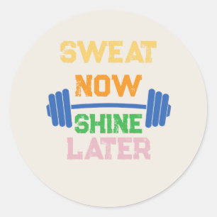 Autocollant de gym / fitness minimaliste esthétiqu